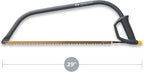 Woodland Tools 24 Inch Bow Saw – Heavy Duty Frame with Hardened Steel Blade, Comfort Grip, Tension Lever, Manual Saw for Trees, Brush, and Christmas Tree Cutting