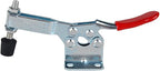 E-TING 2pcs Hand Tool 201B Toggle Clamp 198Lbs Antislip Red Horizontal Clamp 201-B Quick Release Tool