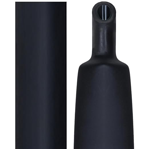 4 FT Diameter 1-1/4 Inch 1.25 in 3:1 Heat Shrink Tubing Dual Wall Adhesive Lined Marine Grade Electrical Cable Heat-Shrink Insulation Wrap Tube Black