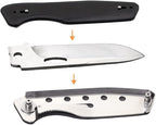 Roxon S502U Upgraded Phantasy Folding Pocket Knife, G10 handle Survival Gear Pocket Tool EDC Knife Replaceable Knife Blade with Pocket Clip for Camping Hiking