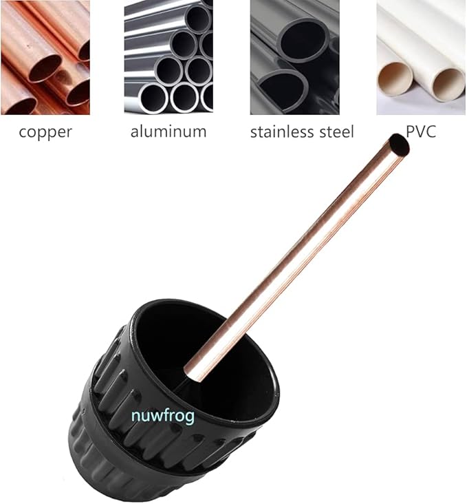 Inner-Outer Reamer,Pipe and Tubing Reamer,Tube Deburring Reamer, Tubing Chamfer Tool 3/16 to 1-5/8inch in Diameter for Copper PVC Pipe and Soft Steel Tubing
