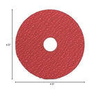 BHA Ceramic Resin Fiber Sanding and Grinding Discs, 4.5” x 7/8”, 36 Grit - 25 Pack
