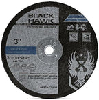 BHA Metal and Stainless Steel Cut Off Wheels for Die Grinders, 3” x 1/16” x 1/4” - 25 Pack