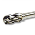 Benchmark Abrasives Ball Shape Premium Tungsten Carbide Burr with 1/4 Inch Shank Aluminum Cut Rotary Tool, Engraving Tool for Non-Metals Shaping Carving (SC-3NF)