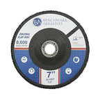 Benchmark Abrasives 7" x 7/8" Premium High Density Jumbo Zirconia Type 27 Flap Discs for Angle Grinder, 7 Inch Sanding Discs, Finishing, Deburring, Rust Removal - Grinding Wheels - (10 Pack) 60 Grit