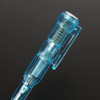 Fielect Voltage Detector Pen Test Screwdriver Steel Batch Screwdriver Test Pencil JRDB-107 AC/DC 100-500V Blue Clear 1pcs