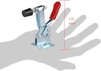 E-TING 2pcs Hand Tool 201B Toggle Clamp 198Lbs Antislip Red Horizontal Clamp 201-B Quick Release Tool