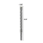 CSOOM SDS Plus Rotary Hammer Drill Bit 9/16"x8.27", Professional Concrete Drill Bit for Concrete, Brick, Stone and Cement Walls