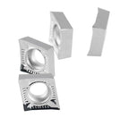 Accusize Industrial Tools CCGT32.52 Uncoating Carbide Inserts, 10 Pcs, for Machining Aluminum, 6600-0002x10