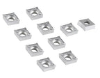 Accusize Industrial Tools Ccgt32.51-Ak-H01 Uncoating Carbide Inserts, 10 Pcs, for Machining Aluminum, Akh01x10