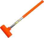 Stark USA 9-Pounds Dead Blow Hammer Mallet with Non-Marring Rubber Coating 9lbs Head Checkered Grip Handle Rebound Resistant Unibody Molded, Orange