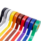 GTSE Mixed Colors Electrical Tape, 10-Pack – Waterproof, Industrial Grade Vinyl, 3/4 in x 66ft– Strong Self-Adhesive PVC Electric Tape for Wire Insulation, 7 Mil, 600V – UL/CSA Listed