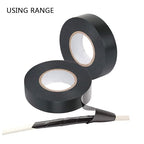 QILIMA Black Electrical Tape, 3/4 in x 66ft, Industrial Grade Electrical Tape Electric Super Vinyl,10-Pack