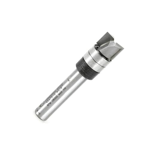 Amana Tool - 45475-S Carbide Tipped Flush Trim Plunge Template 3/8 Dia x 1/4 Sh