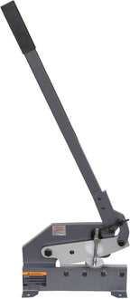 KAKA INDUSTRIAL Sheet Metal Cutter - 10 inch Manual Plate Shear HS-10 | 0.51 inch Round Steel Capacity | Bench-Mount Throatless Design
