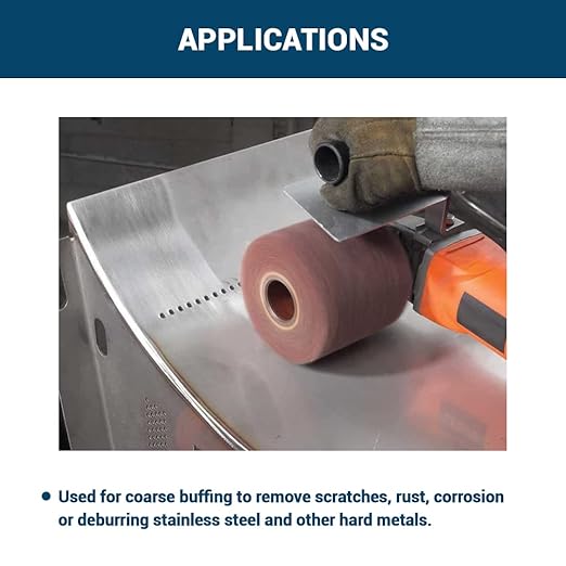 Benchmark Abrasives Buffing Compound for Coarse Buffing, Metal Polishing Compound for Buffing Wheel, Stainless Steel Scratch Remover Buffing Bar for Deburring on Metals, 1 Pound Bar (Black Emery)
