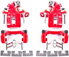 Power Stop Rear S3298 Pair of High-Temp Red Powder Coated Calipers for Acura CSX 2006-2011, Acura ILX 2013-2018, Honda Civic 2006-2015 [Model Specific]