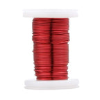 BNTECHGO 22 AWG Magnet Wire - Enameled Copper Wire - Enameled Magnet Winding Wire - 2 oz - 0.0256" Diameter 1 Spool Coil Red Temperature Rating 155℃ Widely Used for Transformers Inductors