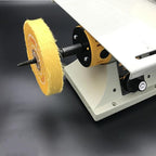 𝐋𝐮𝐨 𝐤𝐞 2 Pcs 6'' Extra Thick Cotton Buffing Wheel - 55 Ply Spiral Sewn Muslin Cotton Polishing Wheel with 1/2'' Arbor Hole for Bench Grinder Table Grinder (Yellow)