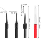 Back Probe Wire Piercing Probe Power Probe Pins kit for Multimeter Test Leads, 8PCS 0.7mm Insulation Wire Piercing Probes & Back Probe, with 4mm Banana Jack for Car Repairing Diagnostic