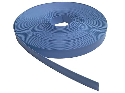 Kable Kontrol Heat Shrink Tubing - 1-1/4” Inch - 50' Ft Long, Blue Polyolefin - 2:1 Industrial Shrink Tube & Cable Sleeve for Electrical Wire Insulation - Rated for 600 V
