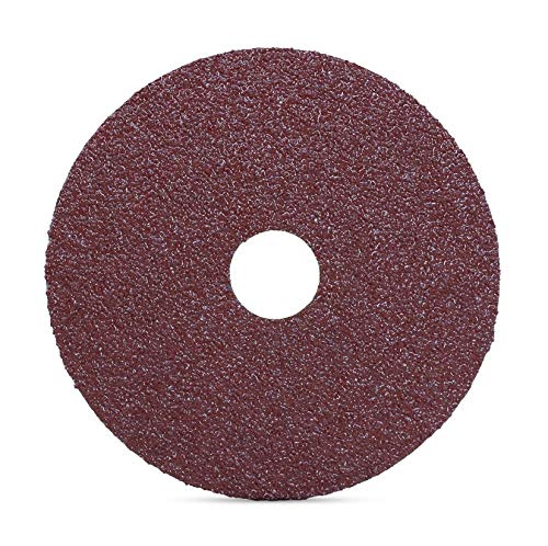 BHA Aluminum Oxide Resin Fiber Sanding and Grinding Discs, 5” x 7/8”, 60 Grit - 25 Pack