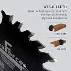 10 Inch 50 Tooth ATB Saw Blade with 5/8 Inch Arbor & DuraGuard Anti-Stick Coating for Miter Saws and Table Saws (DF1000SP50)