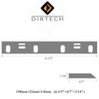 6-1/5 Inch HCS Planer Blades Jointer Knives for Delta 37-070, 37-072, 37-372, Triton TSPL152, SIP 01455, Craftsman 351.217680, 351.217890, 351.286300 Woodworking Tool Parts, 4 Pack