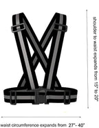 Reflective Vest Running Gear 2Pack, High Visibility Adjustable Safety Ves for Night Cycling,Hiking, Jogging,Dog Walking