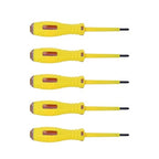Fielect 5pcs Circuit Tester, Voltage Tester Pen Screwdriver Electric Test Detector, Phillips Screwdriver Test Pencil 100-500V