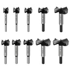 ASNOMY 10PCS Carbide Forstner Drill Bit set, 5/8"-2-1/8" Inch Carbide Tipped Forstner Bit for Hard Wood, Wood Drilling Hole Saw Set Woodworking Hinge Cutter Tool Kits for Wood Plastic Plywood