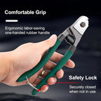 8 Inch Steel Wire Cable Cutters Heavy Duty Pocket Size Bike Bicycle Cable Cutter Pliers Wirecutter Cutting Tool 5/32" for Stainless Steel Wires Comfortable Safety Spring-loaded Handle One-Handed