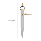 Spring Joint Caliper - [7 Inch] Carbon Steel Spring Divider Caliper with Brass Fulcrum for Metalworking Drawing Use, Flat Leg