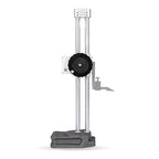 Dasqua 12"/300mm Double Beam Digital Height Gauge with Feed Wheel, Heavy Duty Cast Iron Base with Carbide-Tipped Scriber, Accuracy: ±0.0015"/0.04mm, Resolution 0.001"/0.01mm