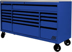 Homak 72” Roller Cabinet w/Stainless Steel Top RS Pro Workstation (Rally Sport Blue)