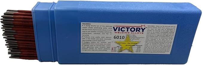 6010 Welding Rod 3/32", E6010 Stick Welding Electrodes 5Lbs with Smooth Stable Arc E6010 3/32" (3/32" 5 Pound Box) E6010-094-5