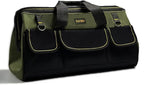 22-inch Wide Mouth Tool Bag with Water Proof Molded Base, Wide Mouth Tool Tote Bag, Waterproof Tool Organizer Bag for Men with Adjustable Shoulder Strap(No Bottom Shell)