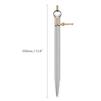 Spring Joint Caliper - [12 Inch] Carbon Steel Spring Divider Caliper with Brass Fulcrum for Metalworking Drawing Use, Flat Leg