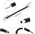 105 Degree Right Angle Driver Angle Extension Power Screwdriver Drill Attachment with 1/4 Drive 6mm Hex Bit Magnetic Drill Bit Socket Angled Bit Power Drill Tool and Soft Shaft