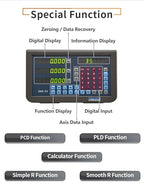 3-Axis Digital Readout Display, Linear Magnetic Scale Kit for Milling Machine (10“x16 x14 3 Axis DRO)