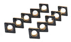 Accusize Industrial Tools Carbide Inserts Cvd Coating Ccmt32.52 Black/Yellow, 10 Pcs/Package, 2200-1016