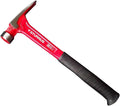 Sturnus Red 13oz Velocity Rip Claw Hammer – 13oz, Lightweight Aluminum & Ergonomic, Pro-Grade with Anti-Vibration Grip (Milled Face, Short Handle)