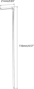 TOP-VIGOR 1Pc 2.5mm Ball End Hex Key Wrench, L Shaped Long Arm Allen Wrench for Household DIY, Professional Machine Repairing, CR-V