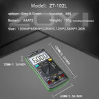 ZT-102L LCR Meter Inductance Tester Digital multimeter TRMS 6000 Counts accurately Measures Inductance Voltmeter Amp Meter ohmmetr Diodes Continuity Duty-Cycle Capacitance for Automotive