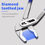 3Pcs 8&10&12-inch Water Pump Pliers Set - Channel Locks Pliers with Kitbag,Quick Adjust & Release, V-Jaw for Repairs, Gripping, Nuts, Bolts, Pipes & Fittings