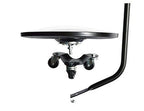 Vehicle Inspection Mirror/Under car Inspection Mirror - 12 Inch Diameter Security Mirror with Wheels and LED Light