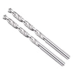 Drill Bit, 5mm Cutting Diameter, 4241 HSS 118° Cutting Angle Uncoated Bright Versatile Jobber Bits - (Applications: for Drilling Plastic Wood Soft Metal), 2-Pieces