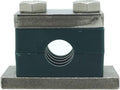 1 1/2" Tubeclo Heavy Series Pipe Clamp, Polypropylene with Galv Plated Steel Hardware, Weld Mounting