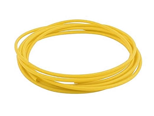 Kable Kontrol Heat Shrink Tubing - 1/4” Inch - 100' Ft Long, Yellow Polyolefin - 2:1 Industrial Shrink Tube & Cable Sleeve for Electrical Wire Insulation - Rated for 600 V