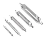 Accusize Industrial Tools 5pc ANSI M42 (H.S.S. + 8% Cobalt) Center Drill Set, 0556-5500